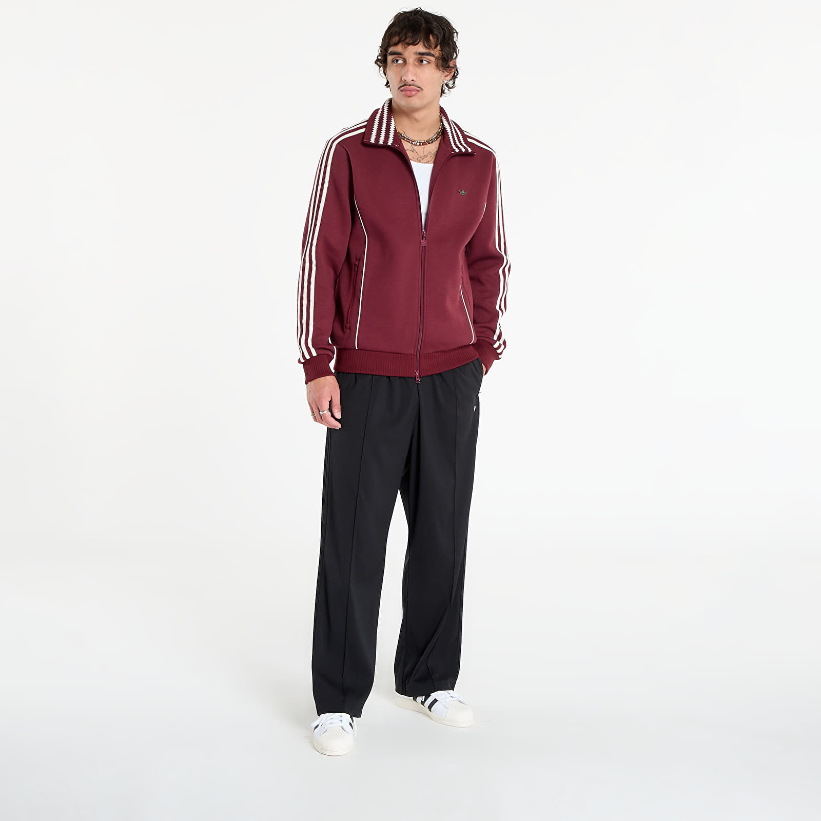 Džemperiai su gobtuvais ir džemperiai adidas Premium Track Top Shadow Red