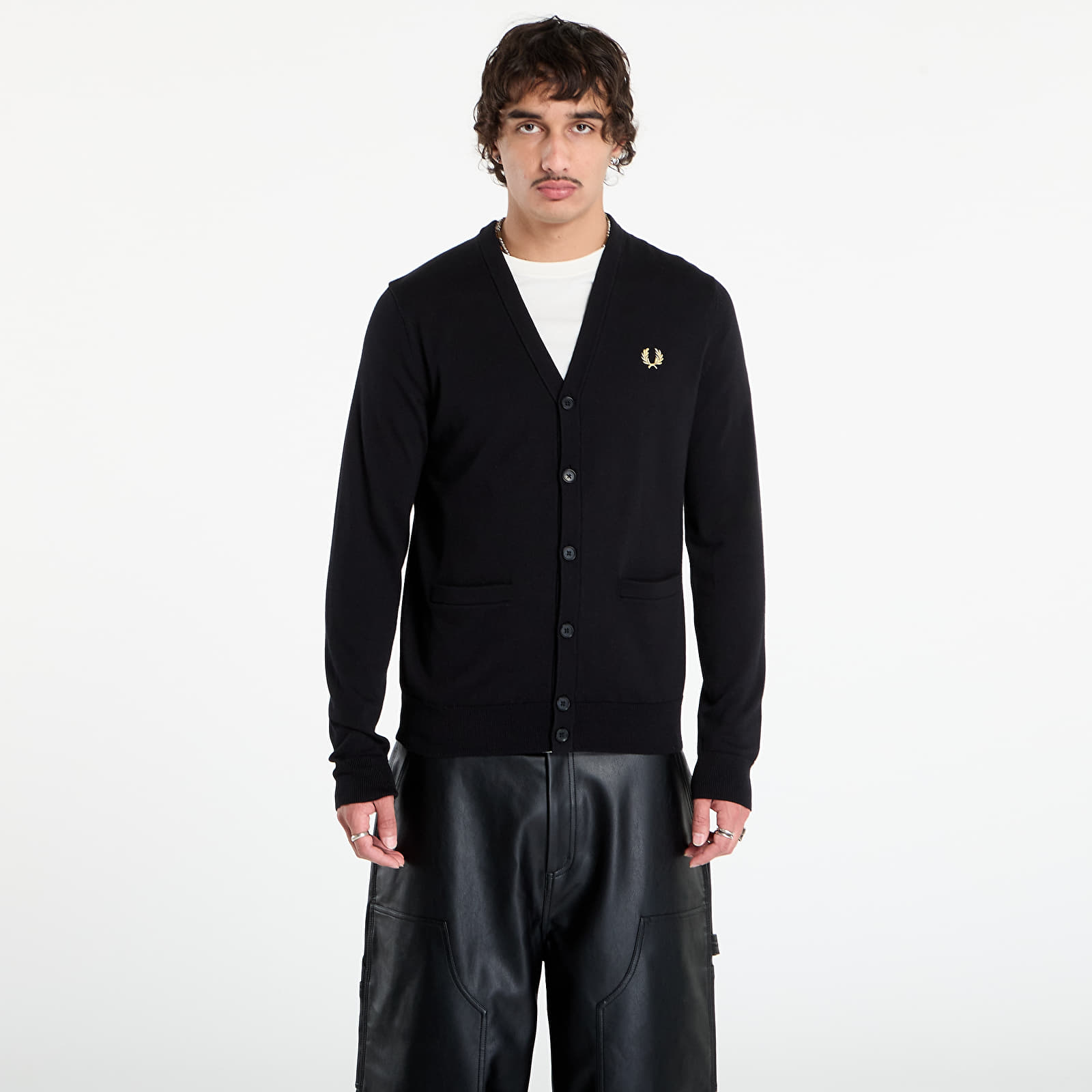 Villapaidat FRED PERRY Classic Cardigan Black