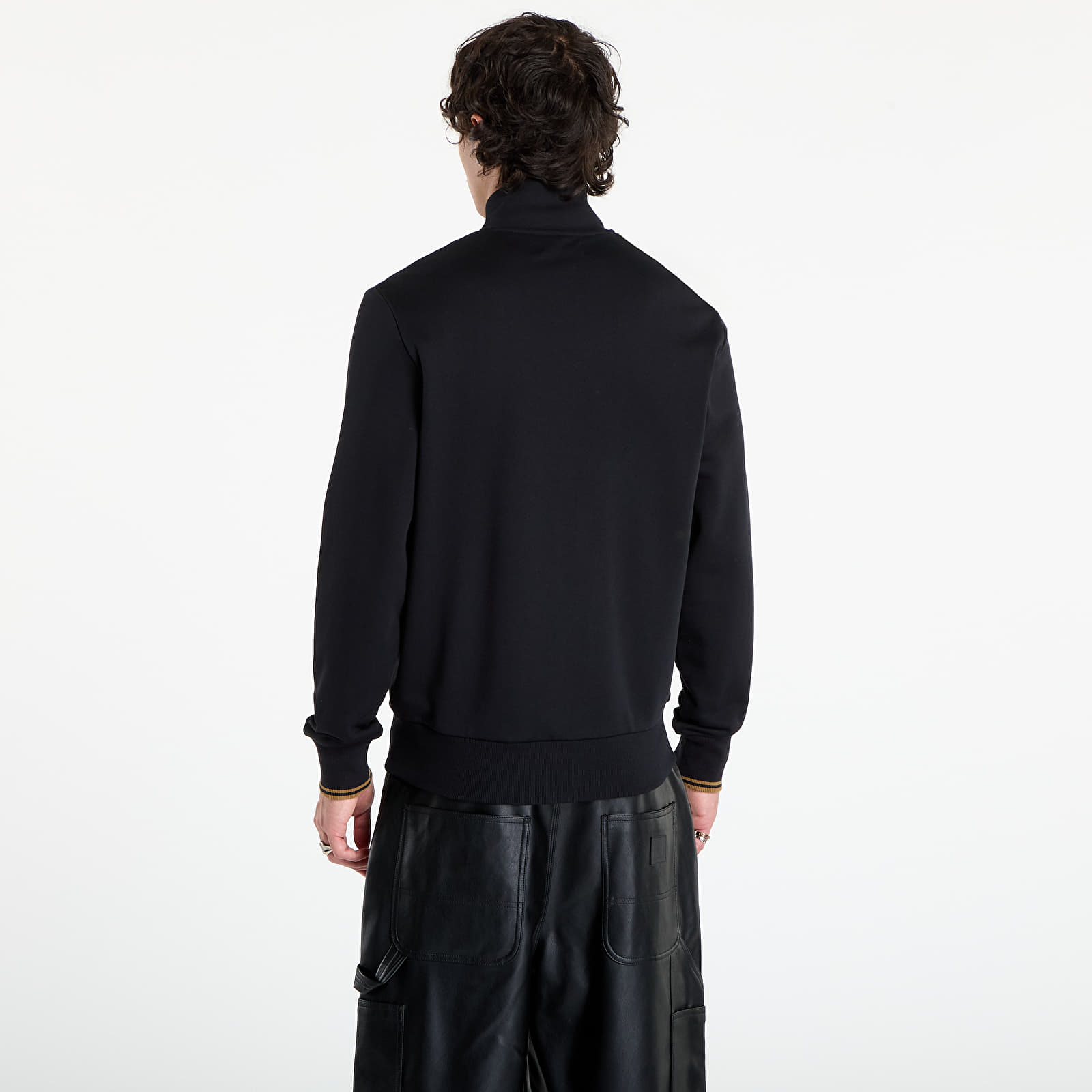 Φούτερ FRED PERRY Zip Through Sweatshirt Black