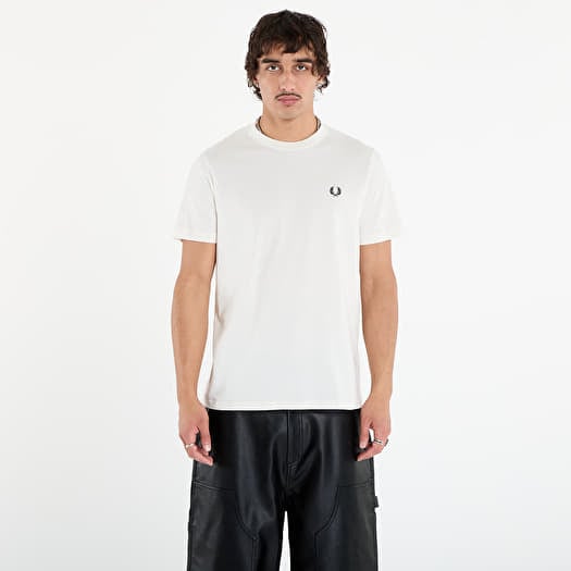 T-paita FRED PERRY Crew Neck T-Shirt Snow White