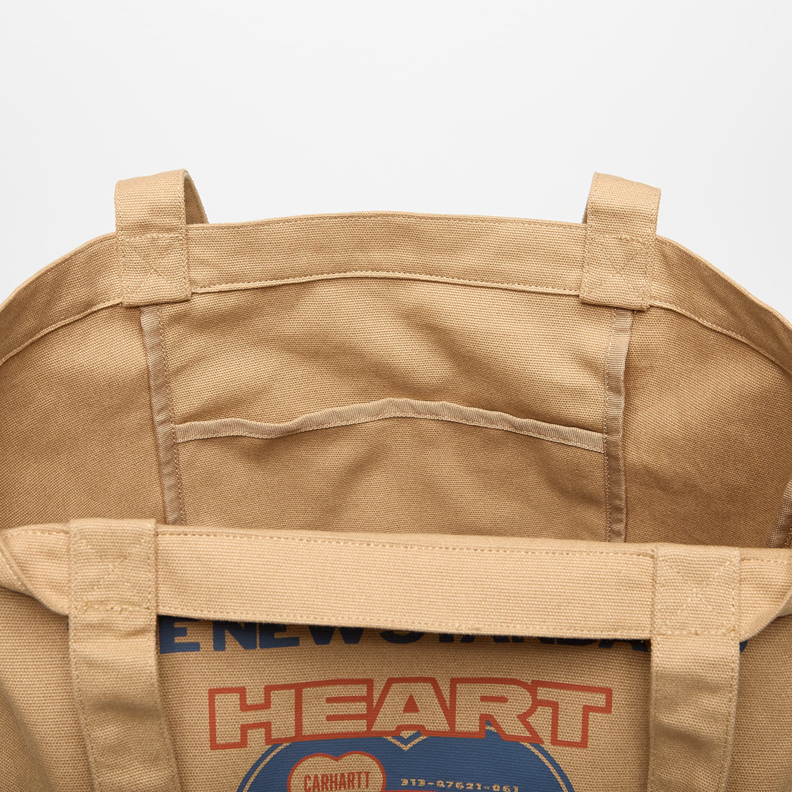 Crossbody rankinės Carhartt WIP Canvas Graphic Tote Arcan Print/ Dusty H Brown