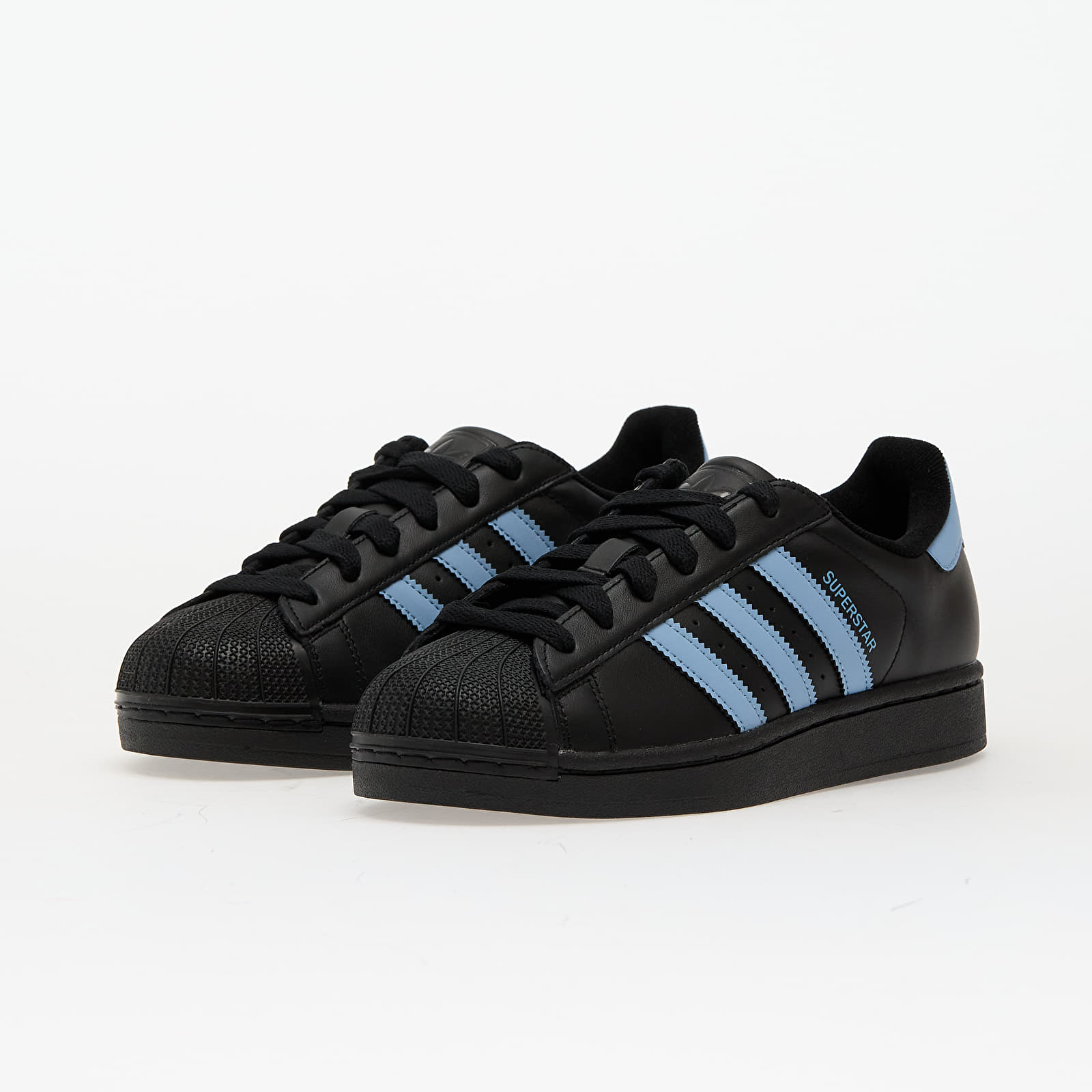 Дамски кецове и обувки adidas Superstar II Core Black/ Ash Blue/ Core Black
