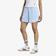 adidas Originals Satin Shorts Ruffle 3-Stripes Clear Sky/ Grey Three