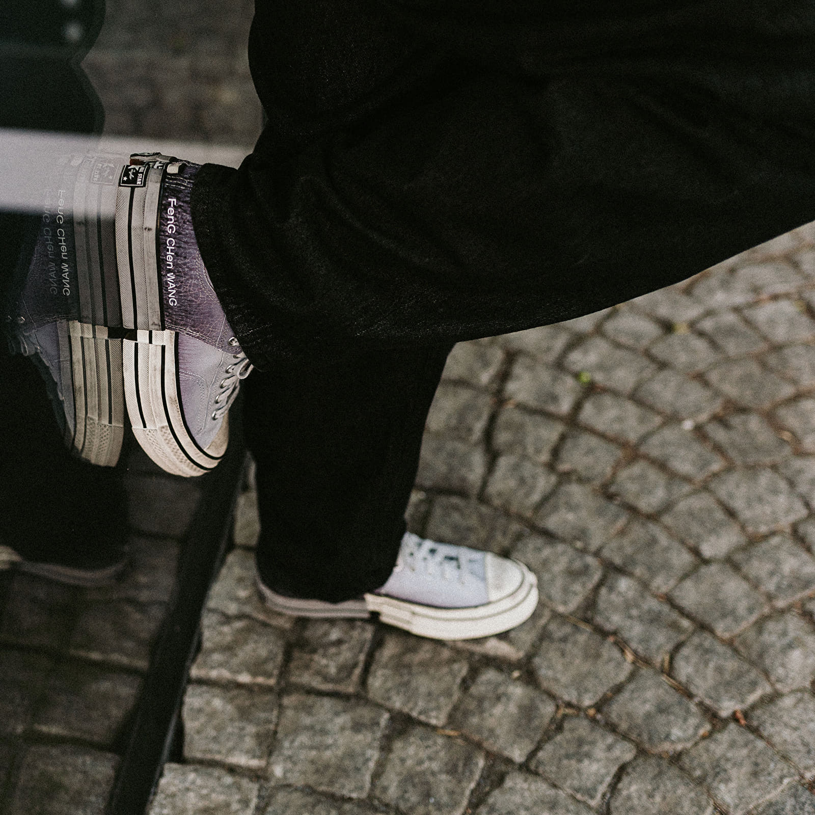 Vīriešu apavi Converse Chuck 70 Feng Chen Wang 2-in-1 Chuck 70 Low Top Dove Grey