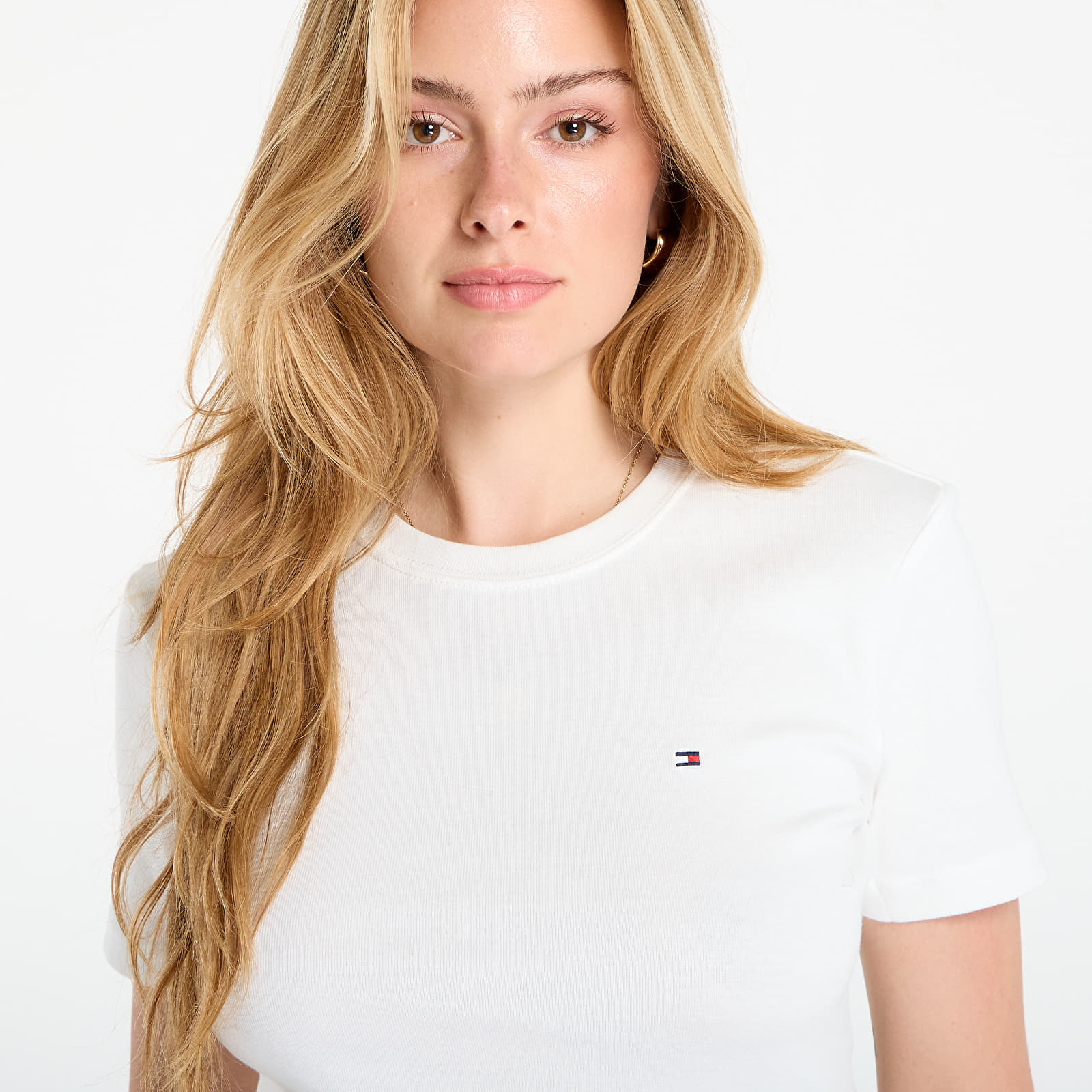 Дамски тениски Tommy Hilfiger Slim Cody C-Nk Ss White