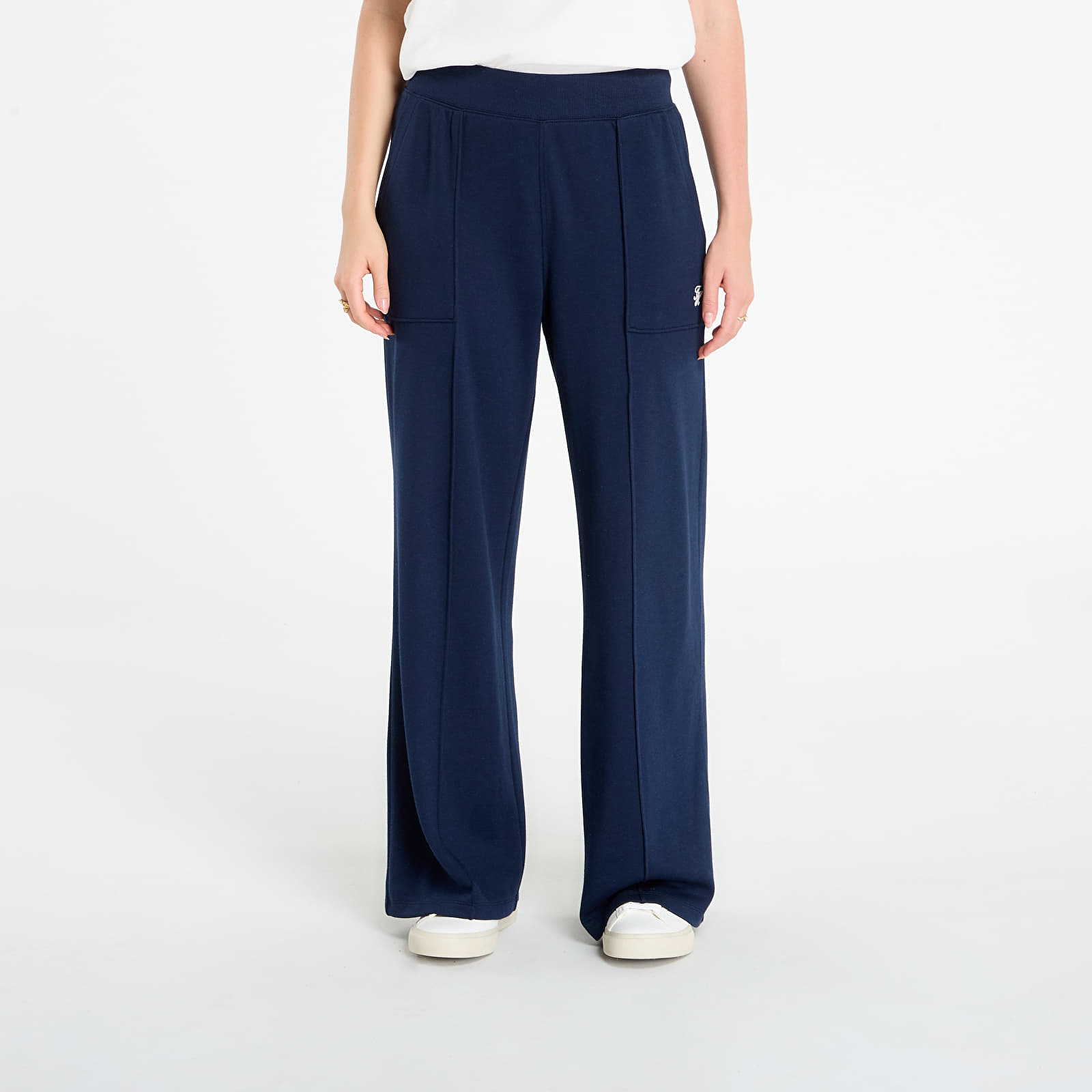 Jogginghosen für Frauen Tommy Hilfiger Th Script Straing Pique Pant Navy