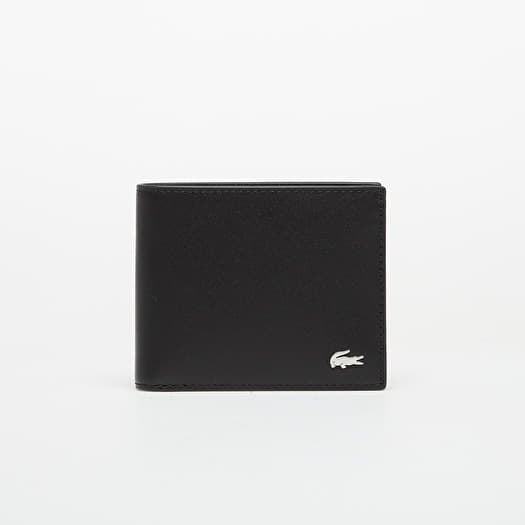 LACOSTE Men Billfold Wallet Black