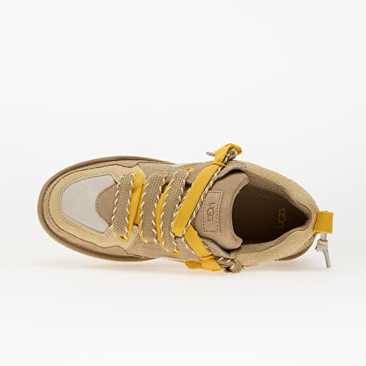 UGG プラットフォームスニーカー ベージュ/イエロー UGG W Lo Lowmel Biarritz Mustard Seed | Footshop