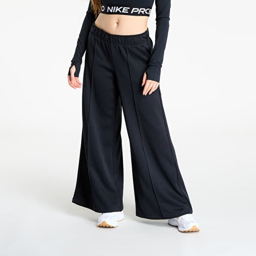 Nike Sportswear Women's Mid-Rise Wide-Leg Track Pants Black/ Black/ Sail