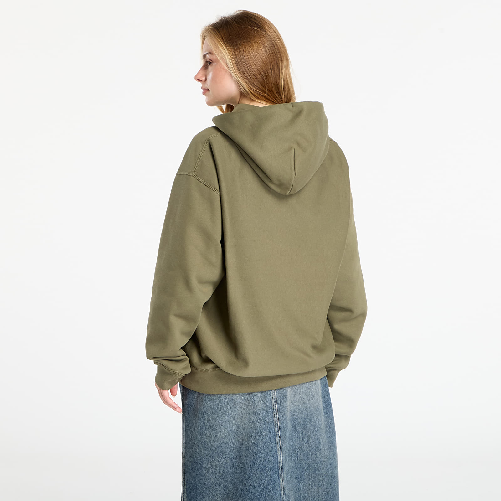 Men's hoodies Nike Solo Swoosh Men's Pullover Hoodie Medium Olive/ Medium Olive/ White