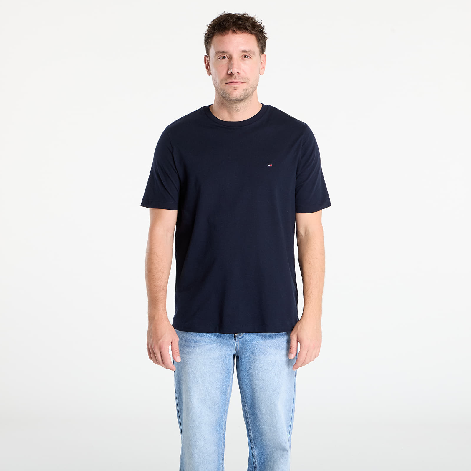 Tricou Tommy Hilfiger Essential Reg Fit Solid Tee Navy M