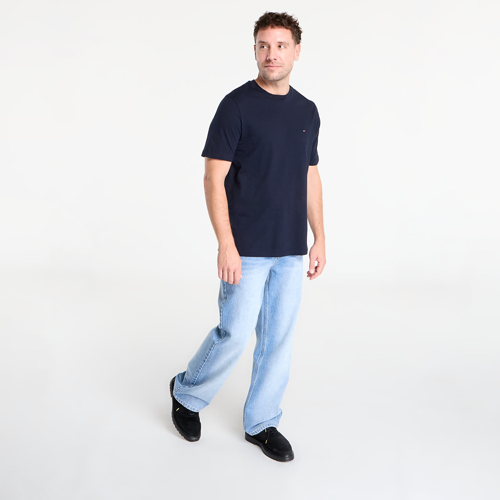 Männer T-Shirts Tommy Hilfiger Essential Reg Fit Solid Tee Navy