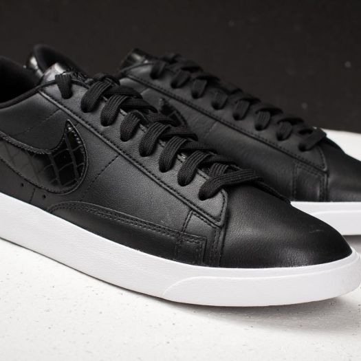 Nike blazer cuir noir on sale femme