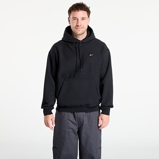Nike Solo Swoosh Men's Pullover Hoodie Black/ Black/ White