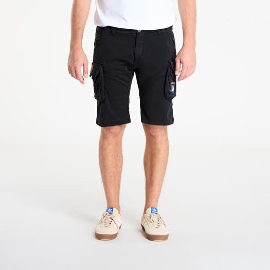 Alpha Industries Inc. Crew Short Patch Black