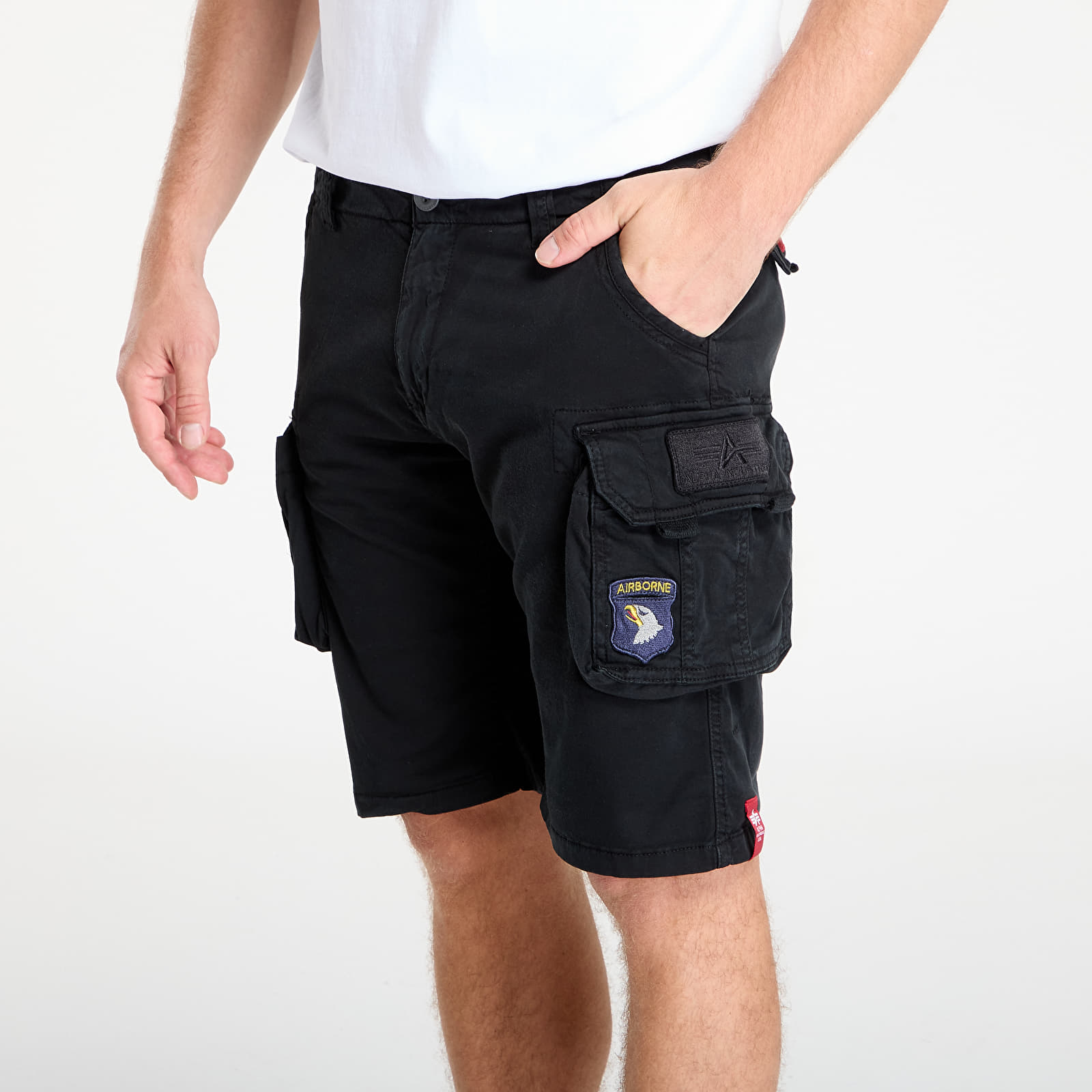 Ανδρικά σορτς Alpha Industries Inc. Crew Short Patch Black