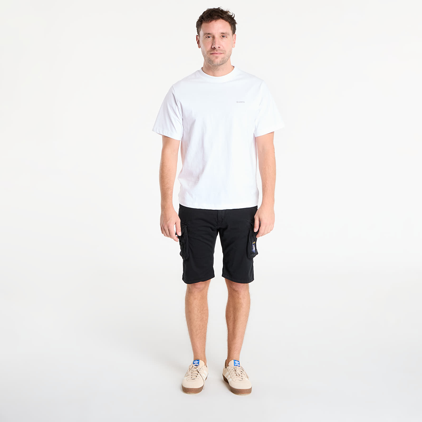 Ανδρικά σορτς Alpha Industries Inc. Crew Short Patch Black