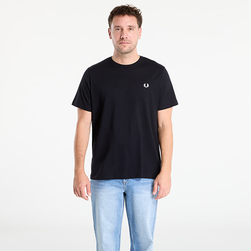 FRED PERRY Crew Neck T-Shirt Black