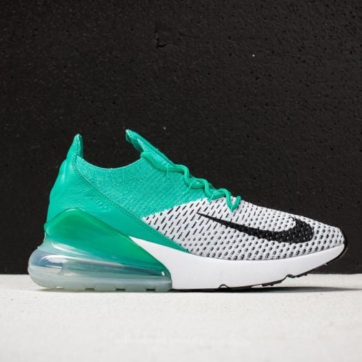 Nike air max 270 flyknit clear emerald sales