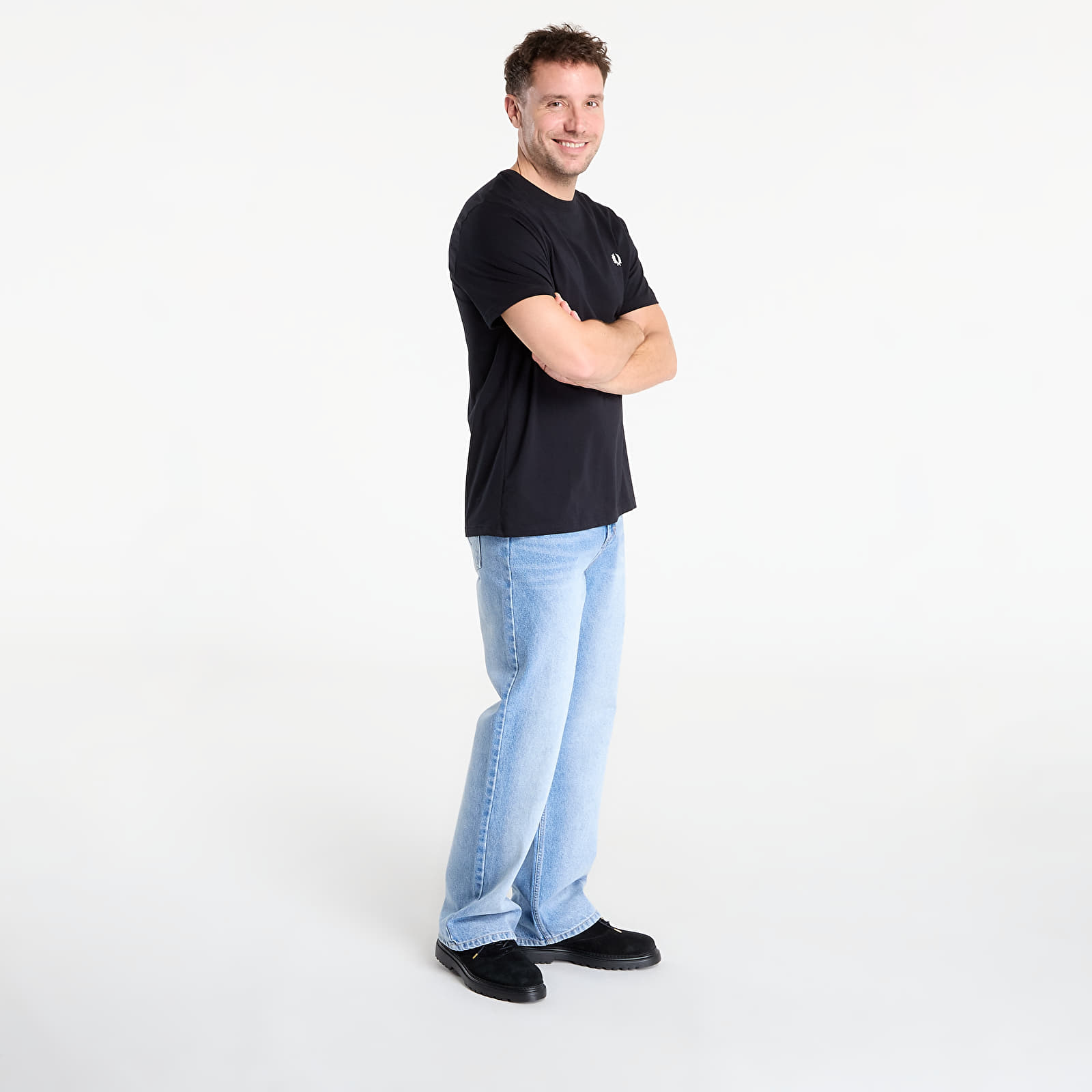 T-shirts FRED PERRY Crew Neck T-Shirt Black