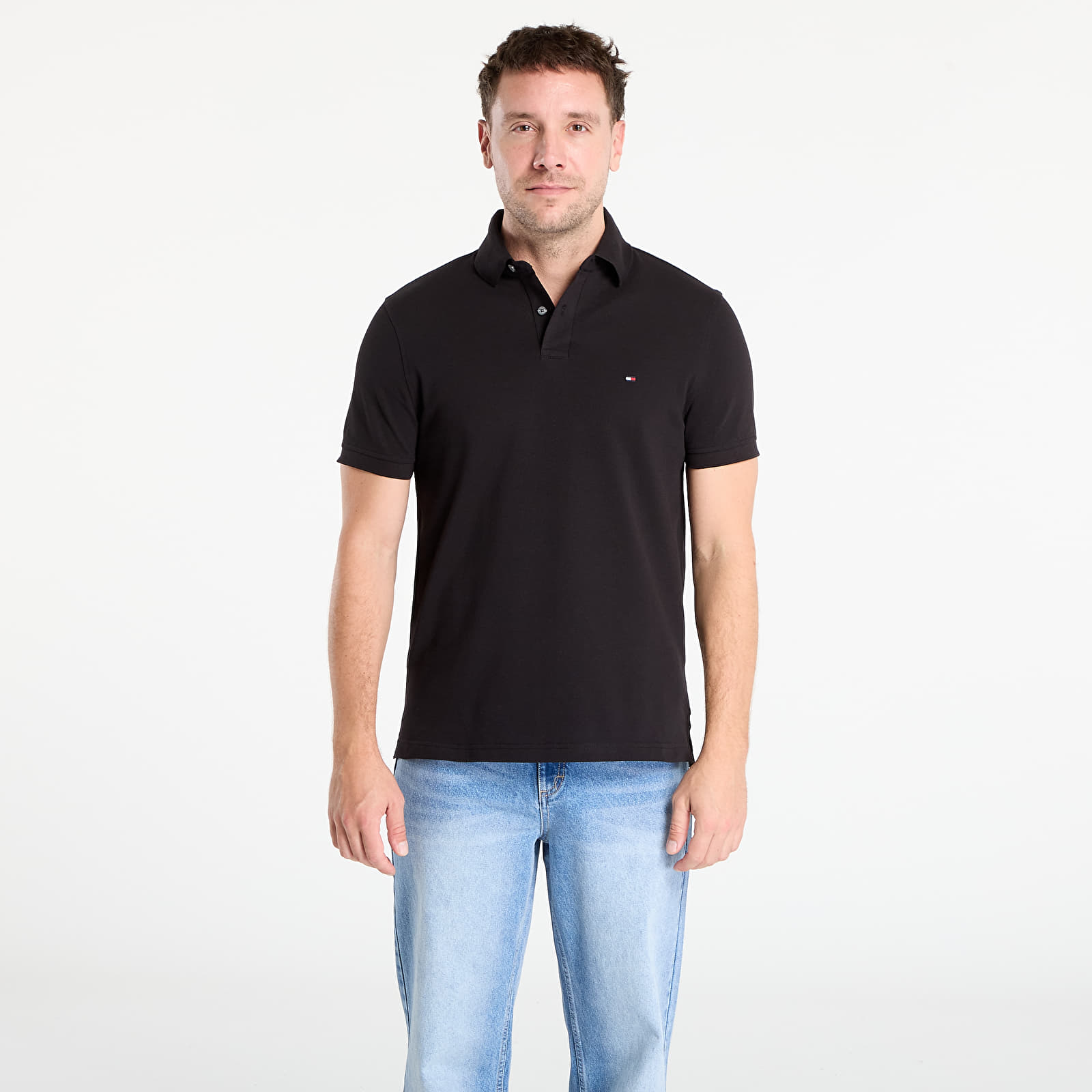 Мъжки тениски Tommy Hilfiger 1985 Regular Polo Black
