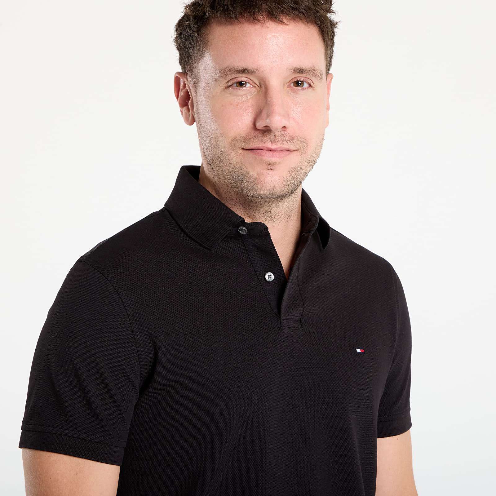Мъжки тениски Tommy Hilfiger 1985 Regular Polo Black
