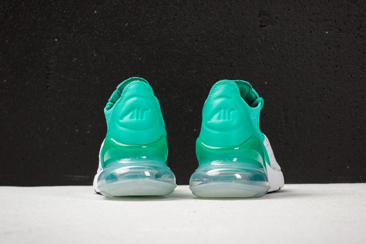Moteriška avalynė Nike W Air Max 270 Flyknit Clear Emerald/ Black