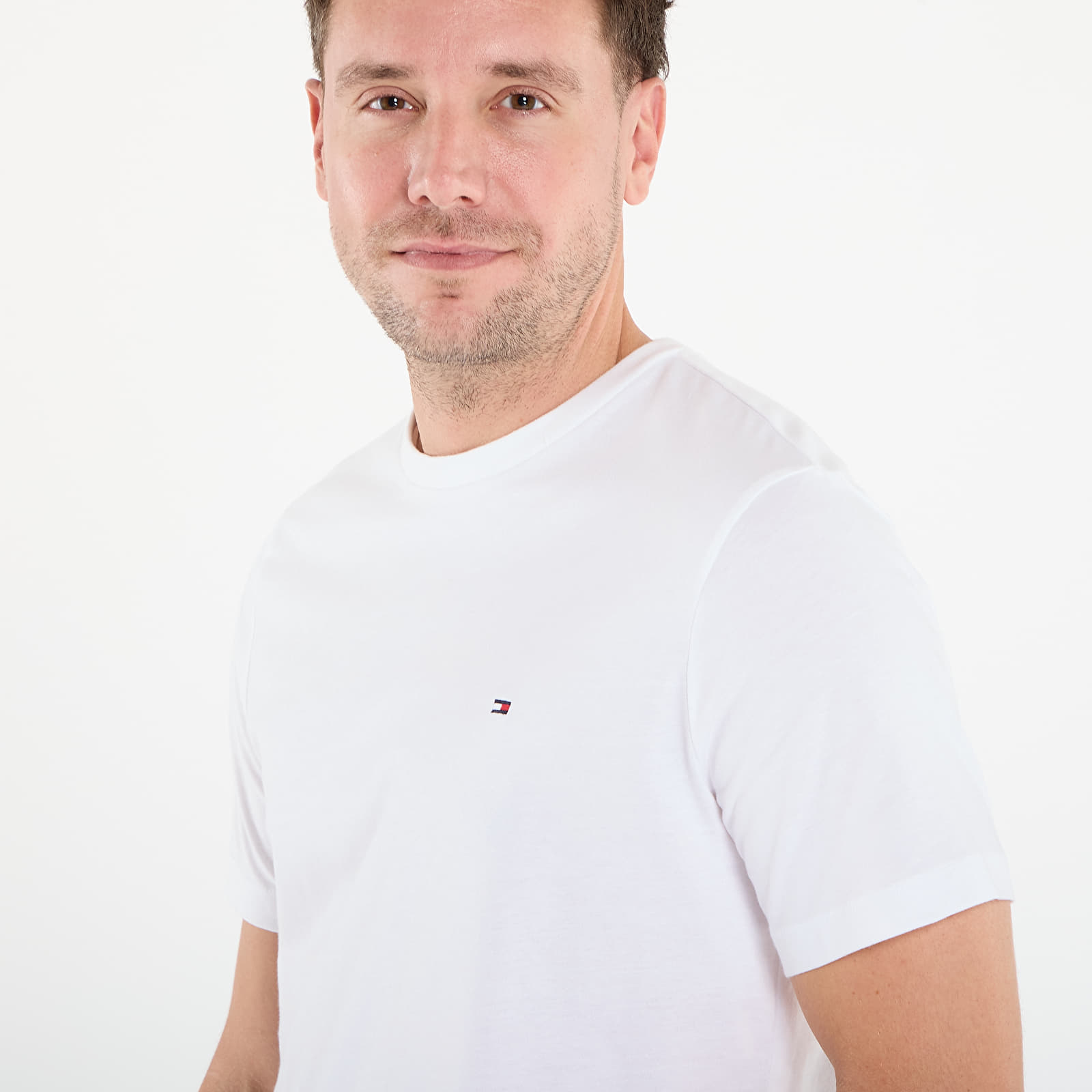 Männer T-Shirts Tommy Hilfiger Essential Reg Fit Solid Tee White
