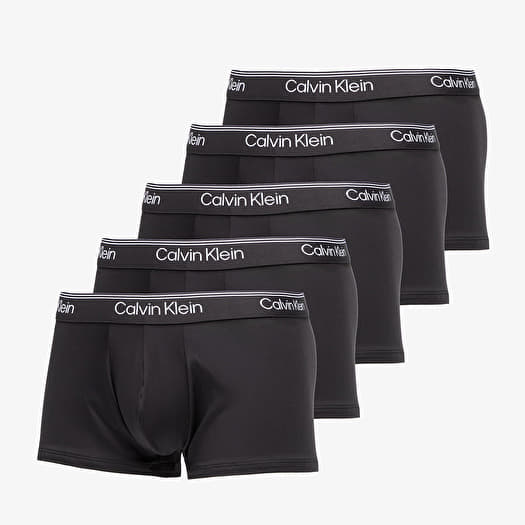 Calvin Klein Microfiber Stretch Low Rise Trunk 5-Pack Black