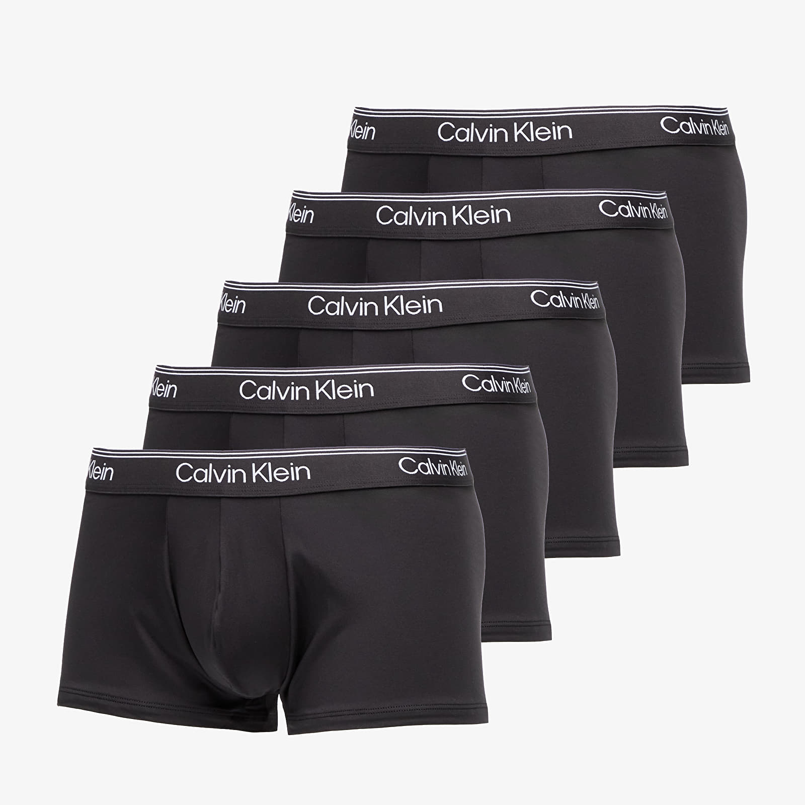 Ανδρικά μποξεράκια Calvin Klein Microfiber Stretch Low Rise Trunk 5-Pack Black