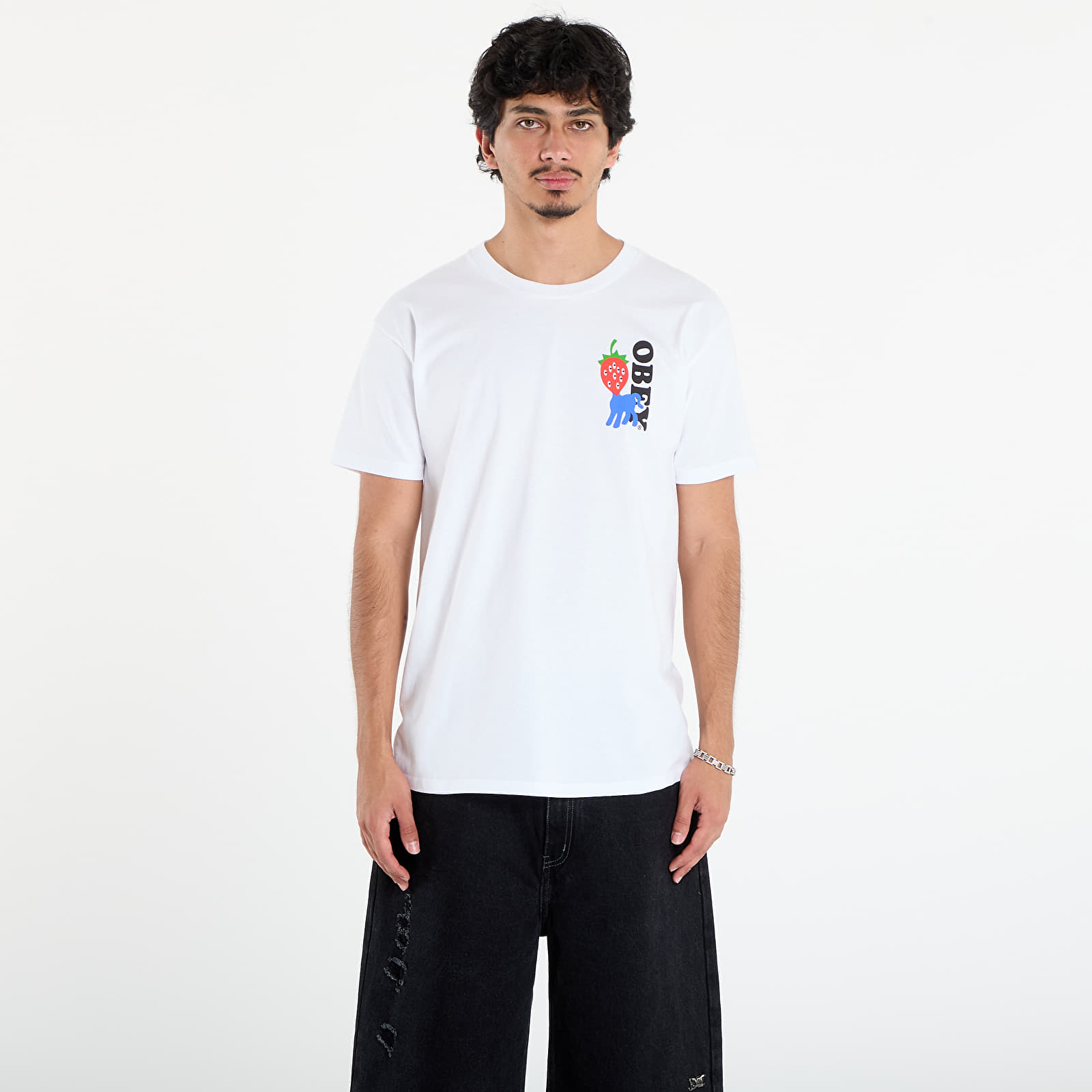 Μπλούζες OBEY Strawberry T-Shirt White