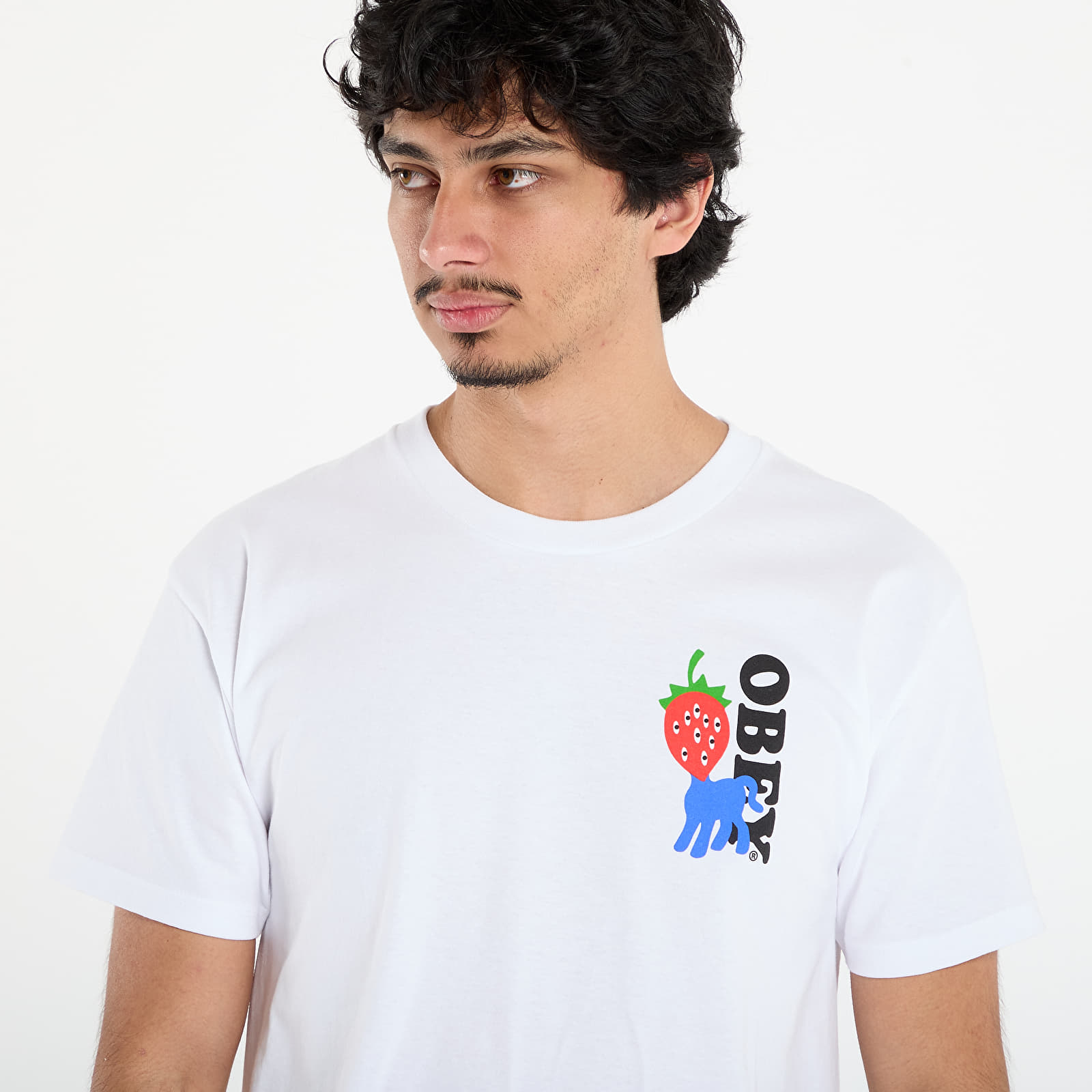 Μπλούζες OBEY Strawberry T-Shirt White