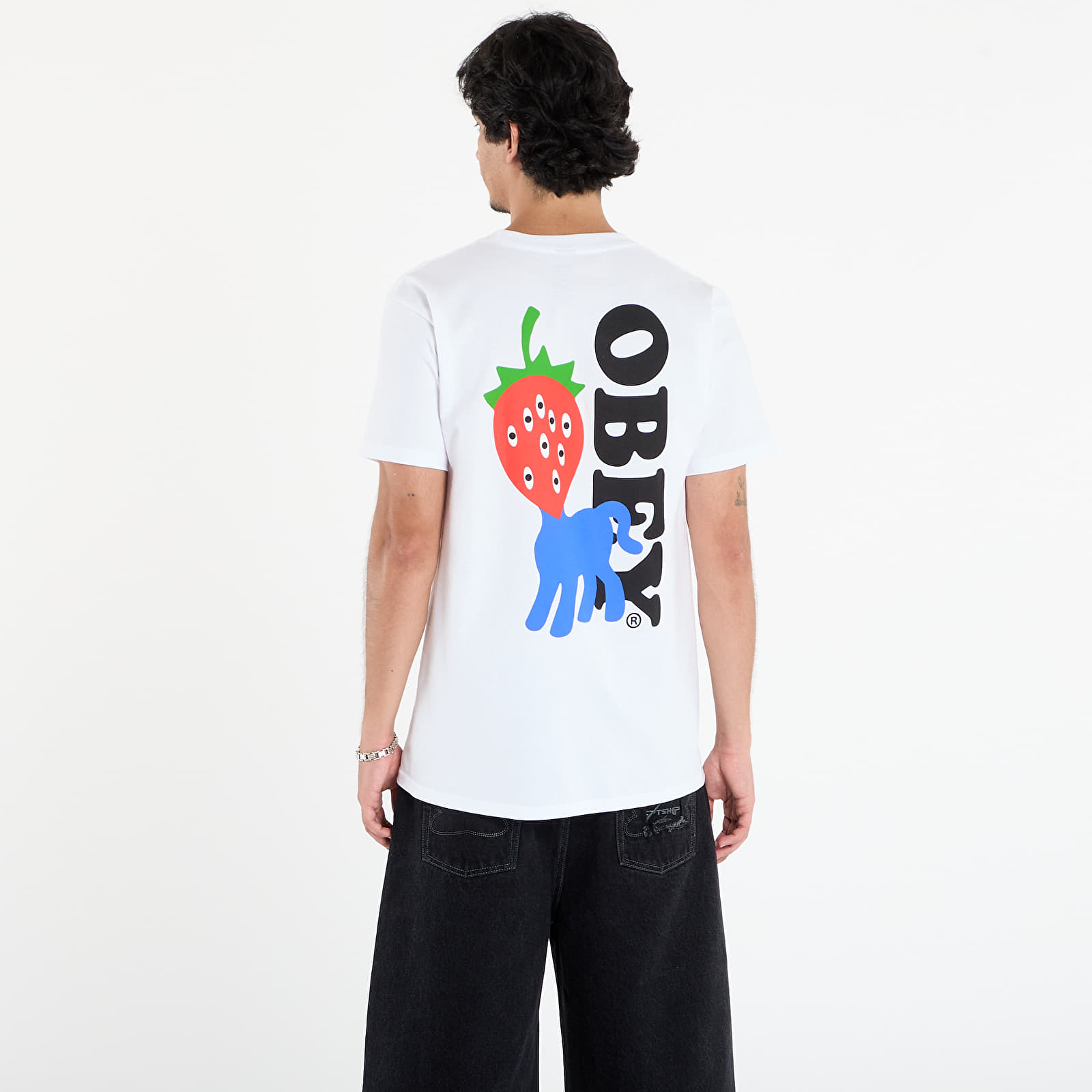Μπλούζες OBEY Strawberry T-Shirt White