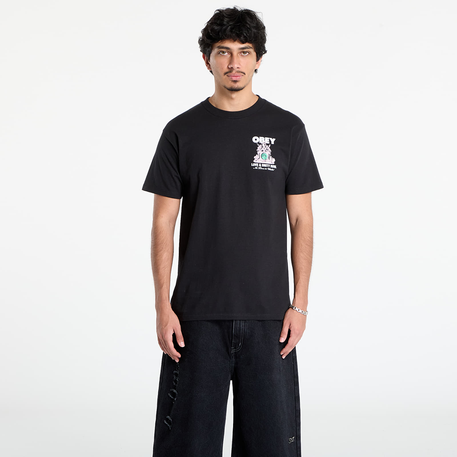 T-shirts OBEY Love & Unity Now T-Shirt Black