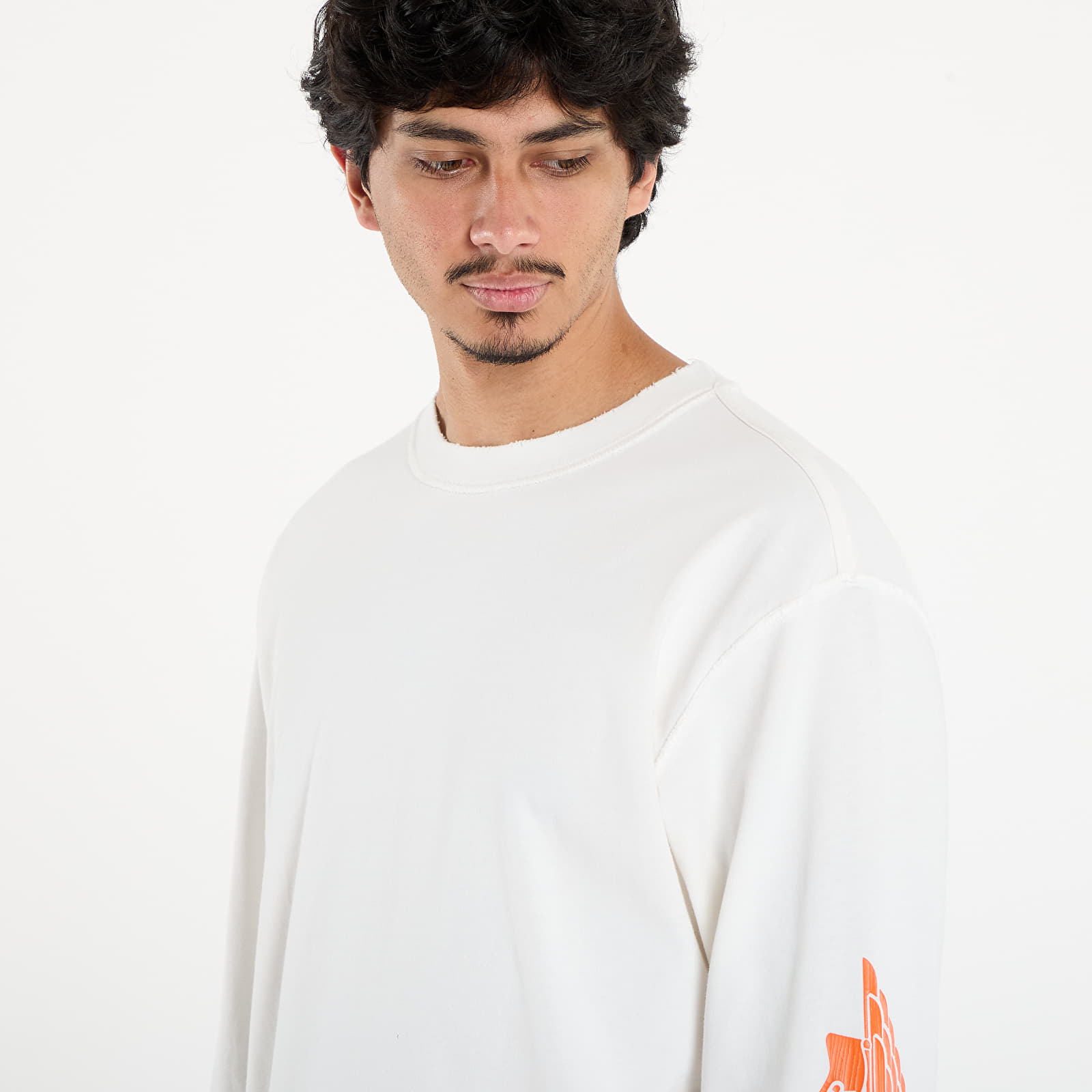 Marškinėliai Jordan Rare Air Men's Long-Sleeve T-Shirt Sail/ Brilliant Ornge