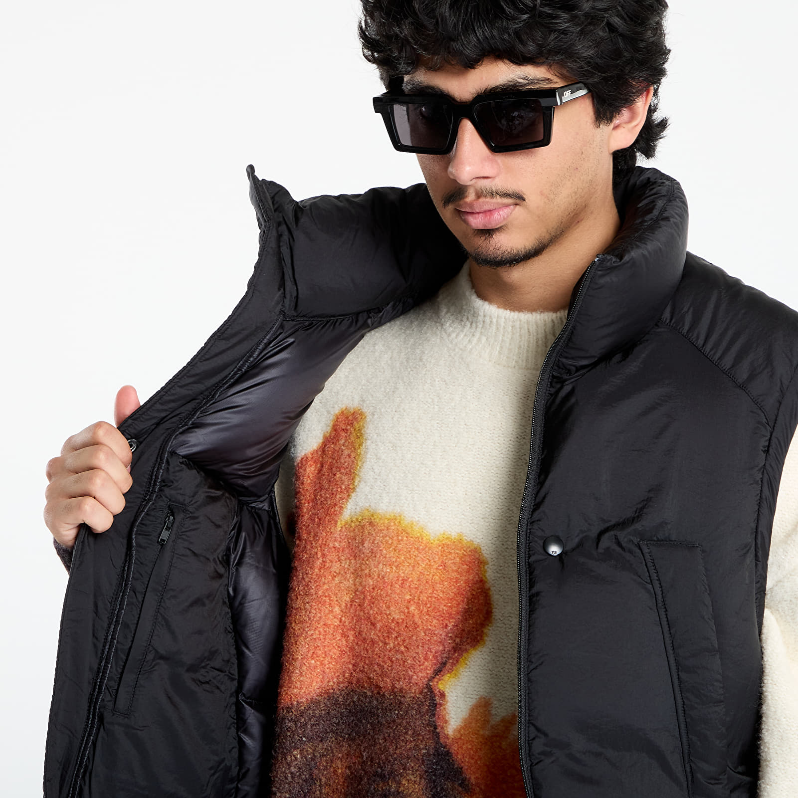 Vesty Y-3 M Puff Vest Black