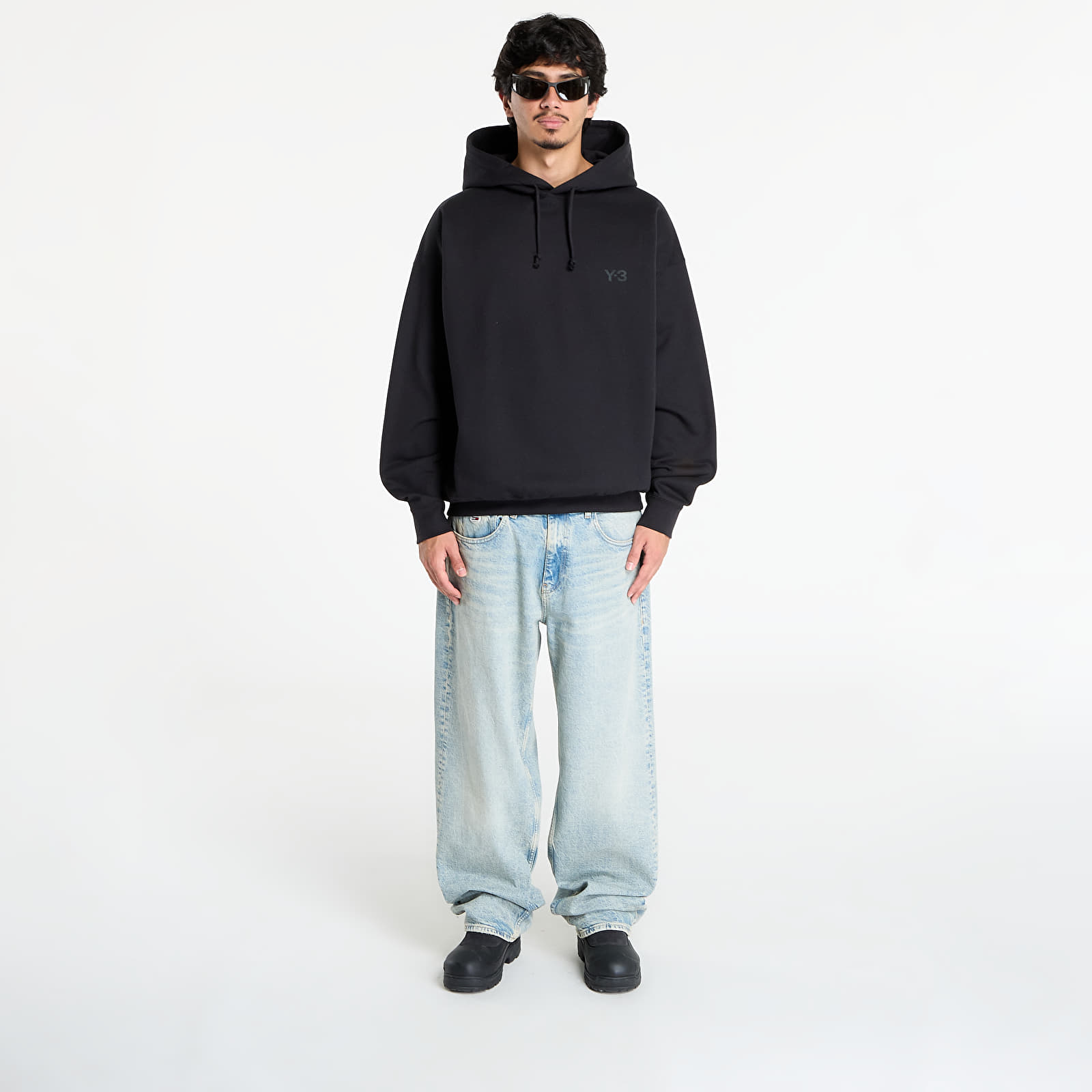 Hanorace pentru bărbați Y-3 Fleece Hoodie UNISEX Black