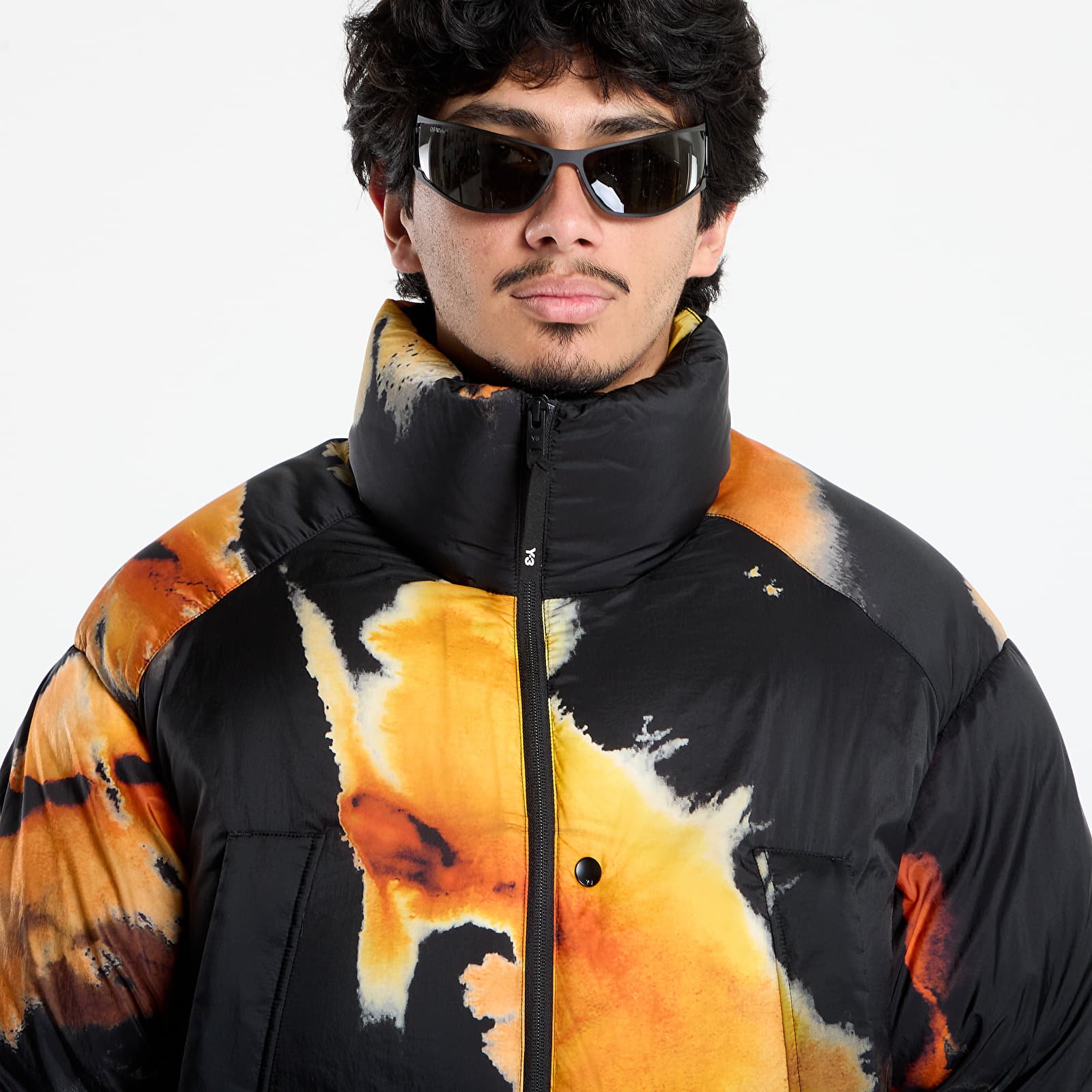 puffer chaquetas Y-3 M Aop Puff Jacket Multicolor