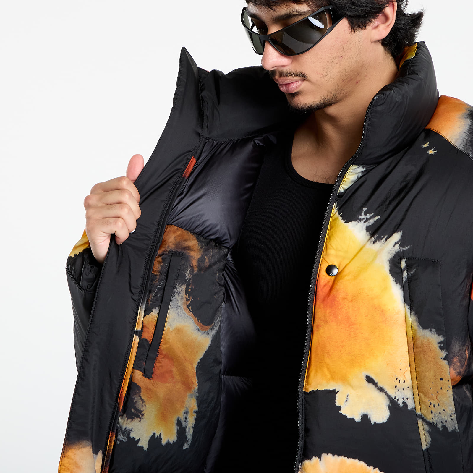puffer chaquetas Y-3 M Aop Puff Jacket Multicolor