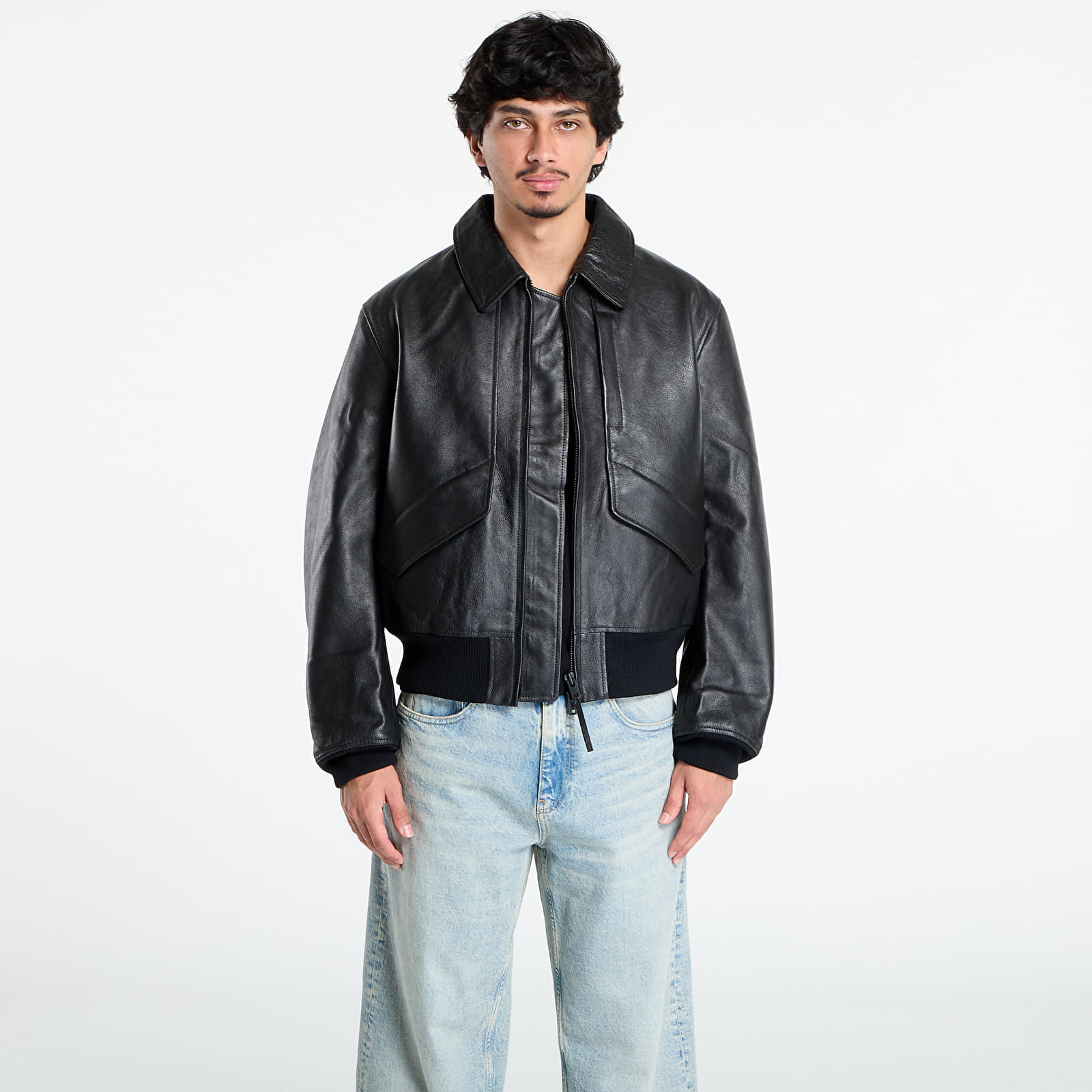 Jacket Y-3 Leather Jacket Black XL