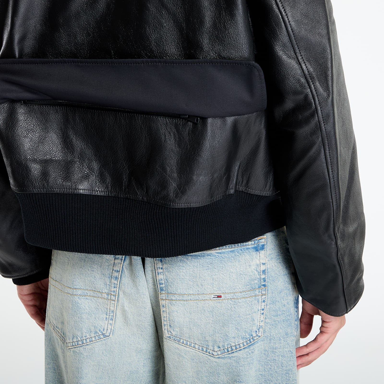 Jackor Y-3 Leather Jacket Black