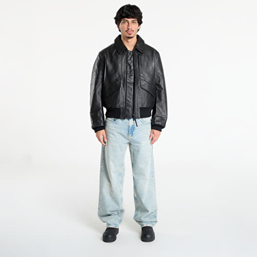 ジャケット・アウター Y-3 stitch leather bomber jacket archive Jackets Y-3 Leather Jacket Black (JX4820) | Footshop