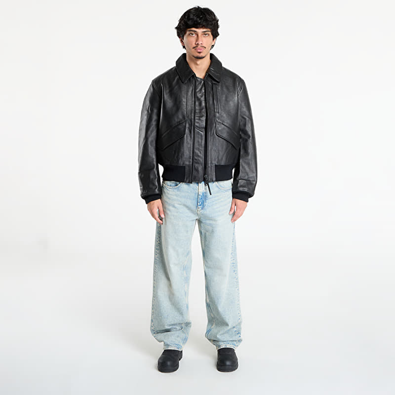 Jackets Y-3 Leather Jacket Black (JX4820) | Footshop