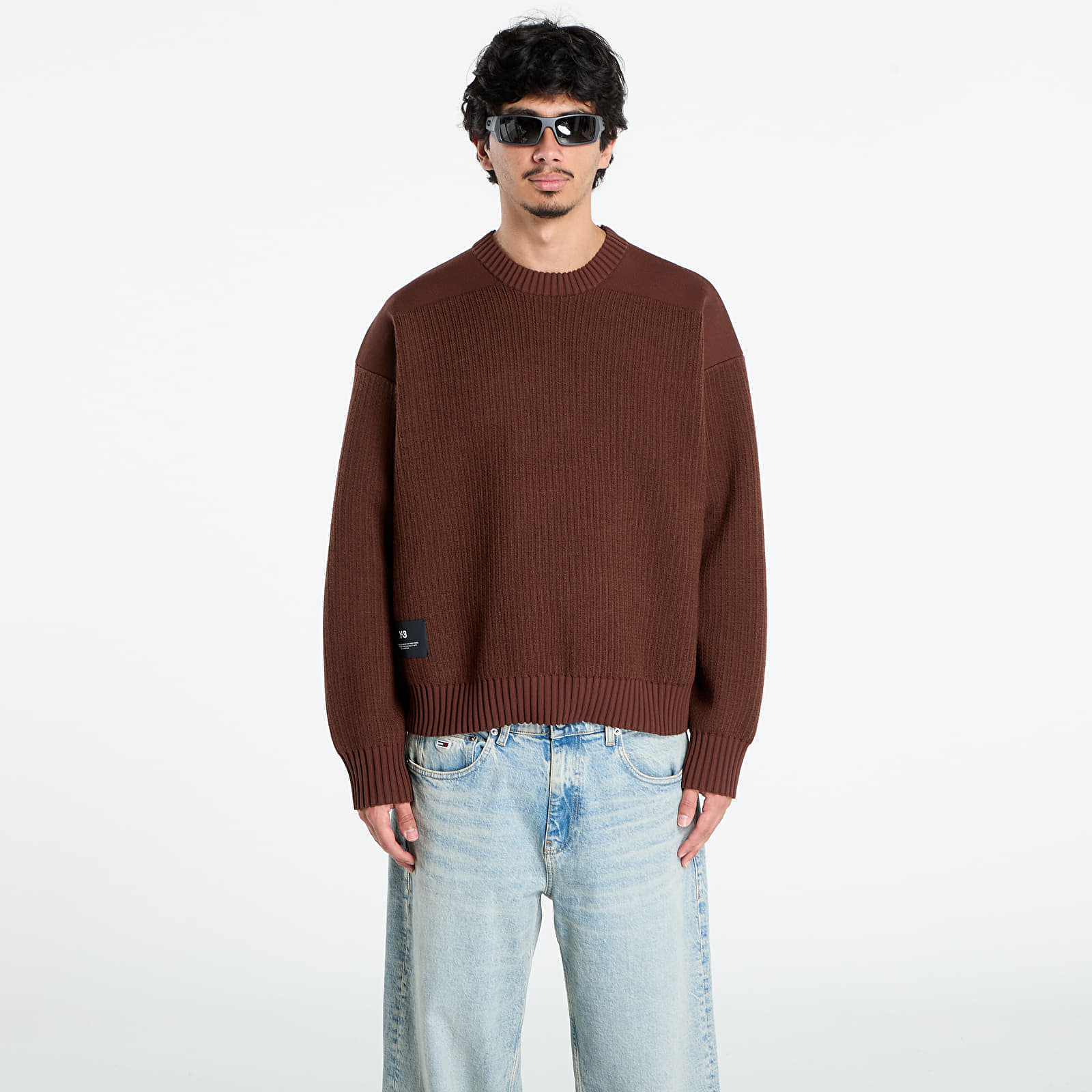 Sweater Y-3 Padded Ut Crew UNISEX Mystery Brown XL