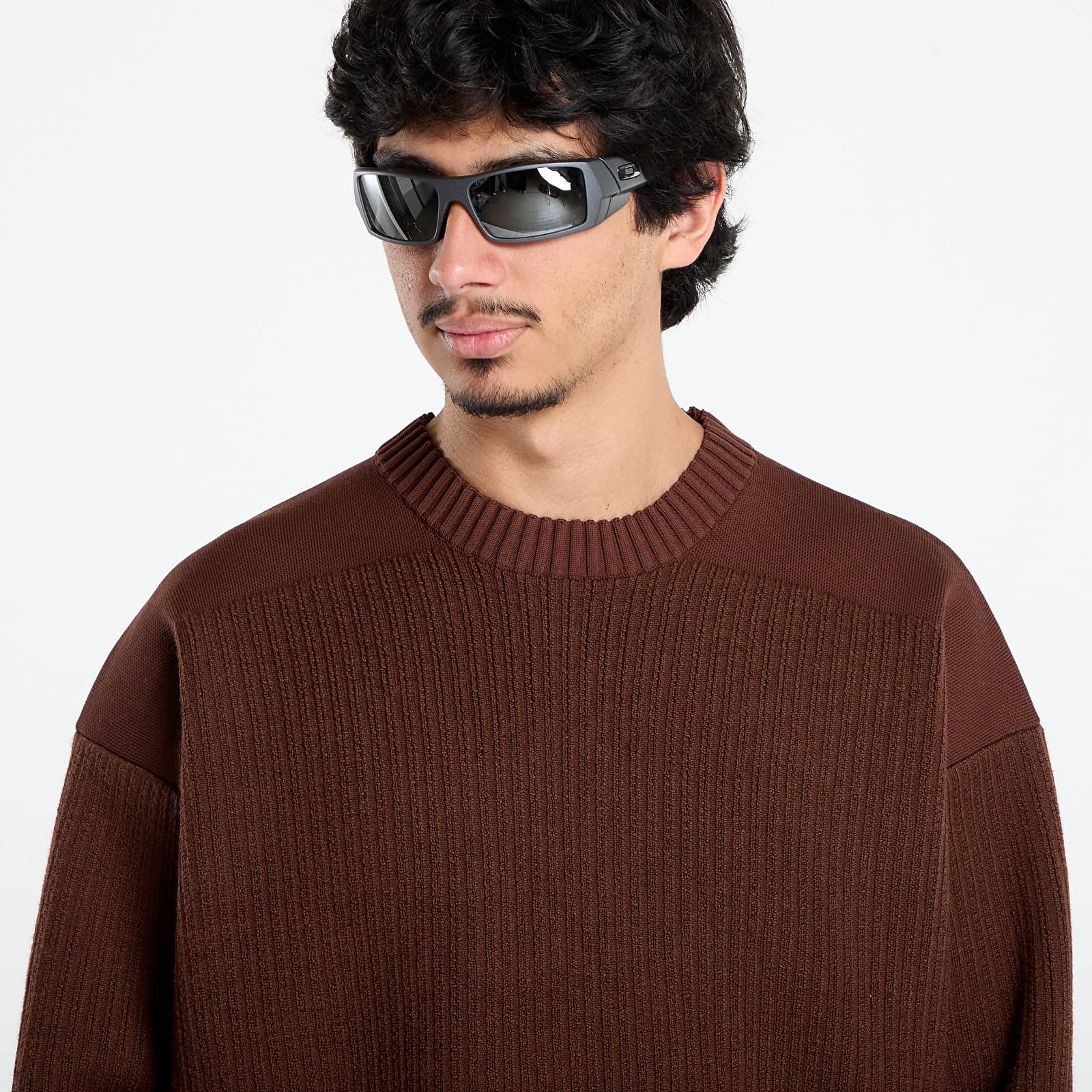 Puloveri Y-3 Padded Ut Crew UNISEX Mystery Brown
