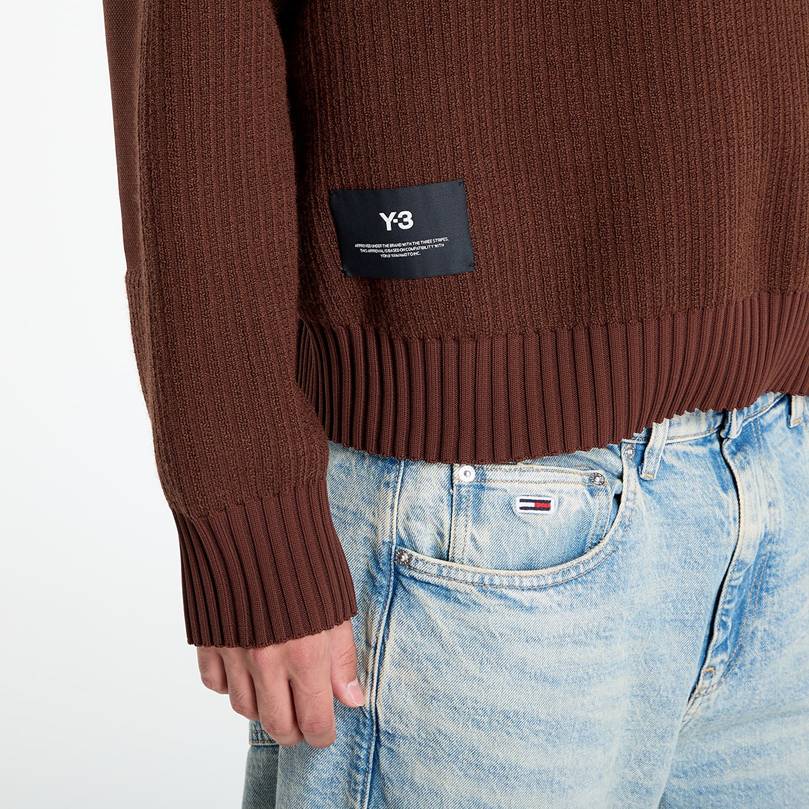 Puloveri Y-3 Padded Ut Crew UNISEX Mystery Brown