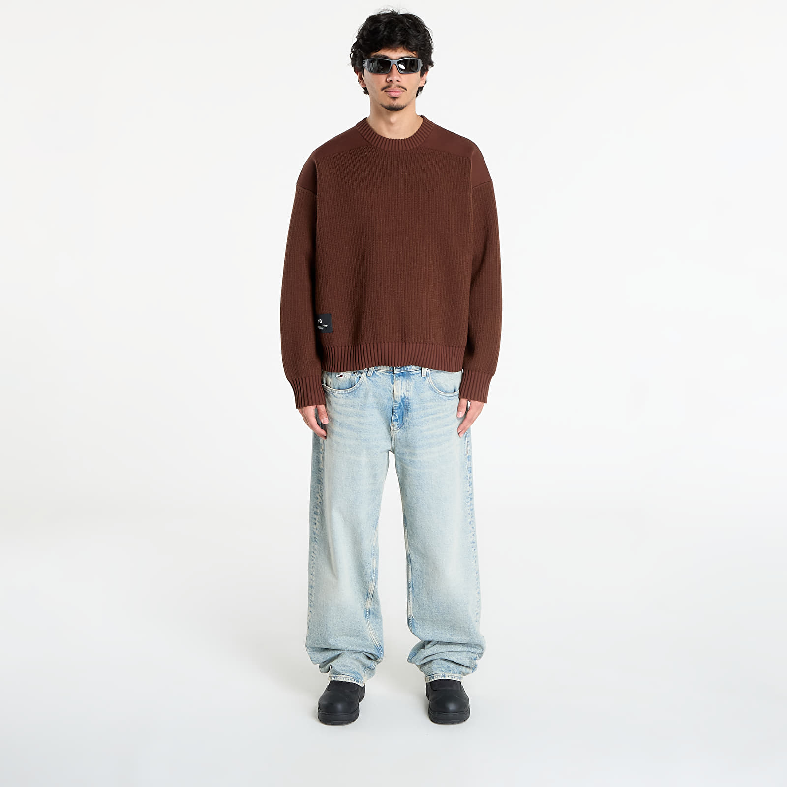 Puloveri Y-3 Padded Ut Crew UNISEX Mystery Brown