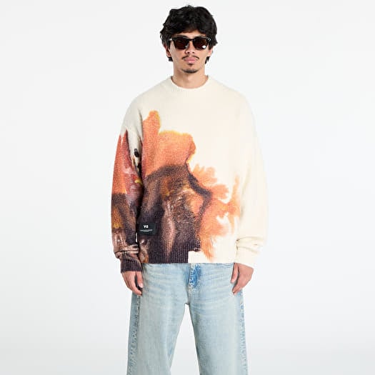 Villapaita Y-3 Graphix Knit Crew UNISEX Core White