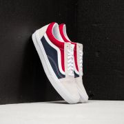 Vans old skool retro block sales white red blue