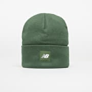 New Balance Cuffed Flying NB Logo Beanie Dark Alpine Green